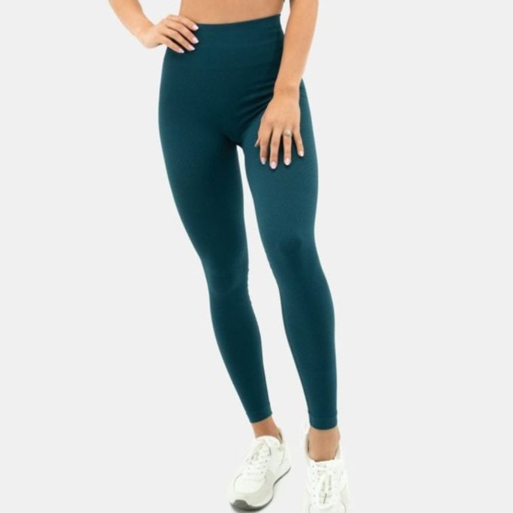 Balance Athletica (Vitality) Teal Quartz Energy Leggings Athleisure Gym Seamless